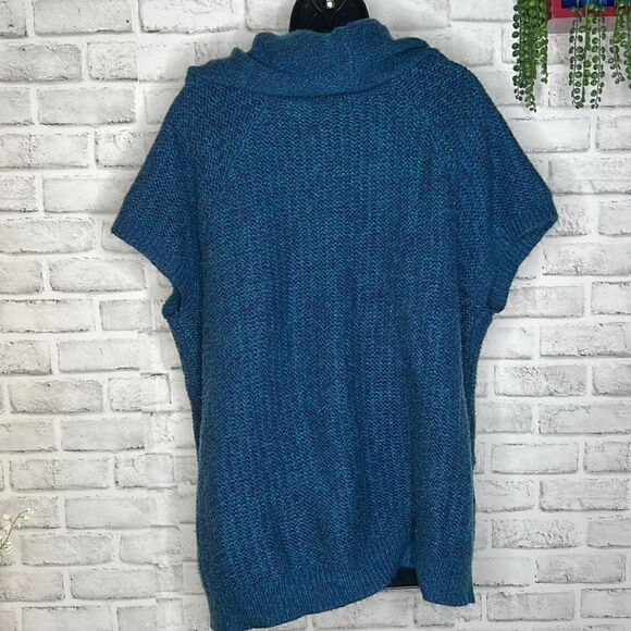 Worthington Cable Knit Sweater, Cowl Neck Short Sleeve Size 3X - Picture 4 of 6